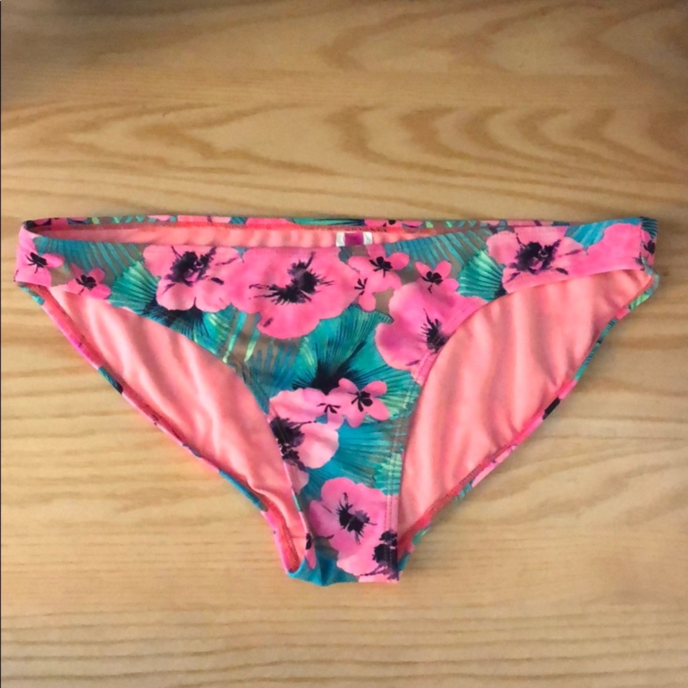 Floral bikini swim bottoms